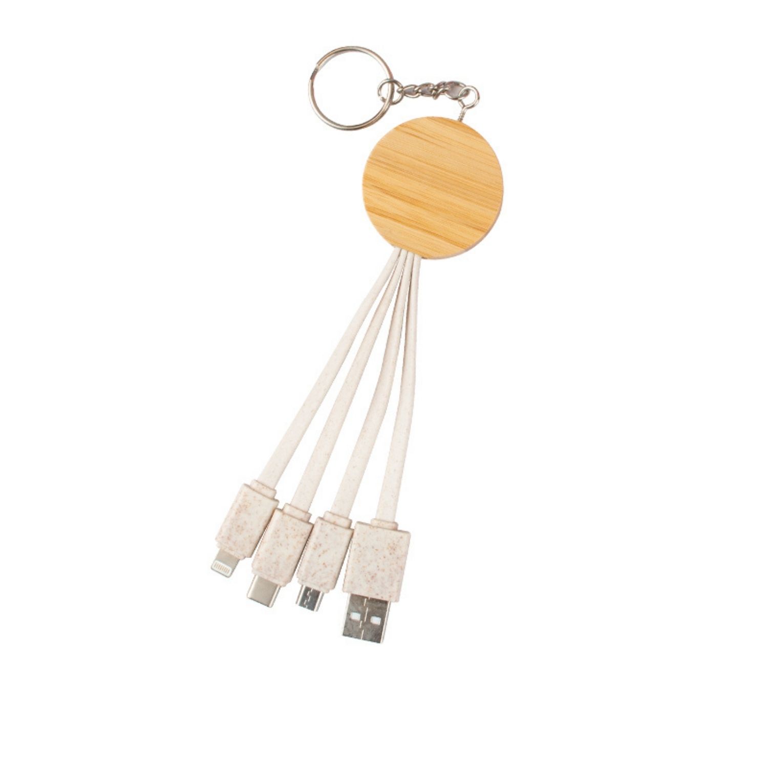 Bamboo Wheat Straw Dual Charging Cable 4