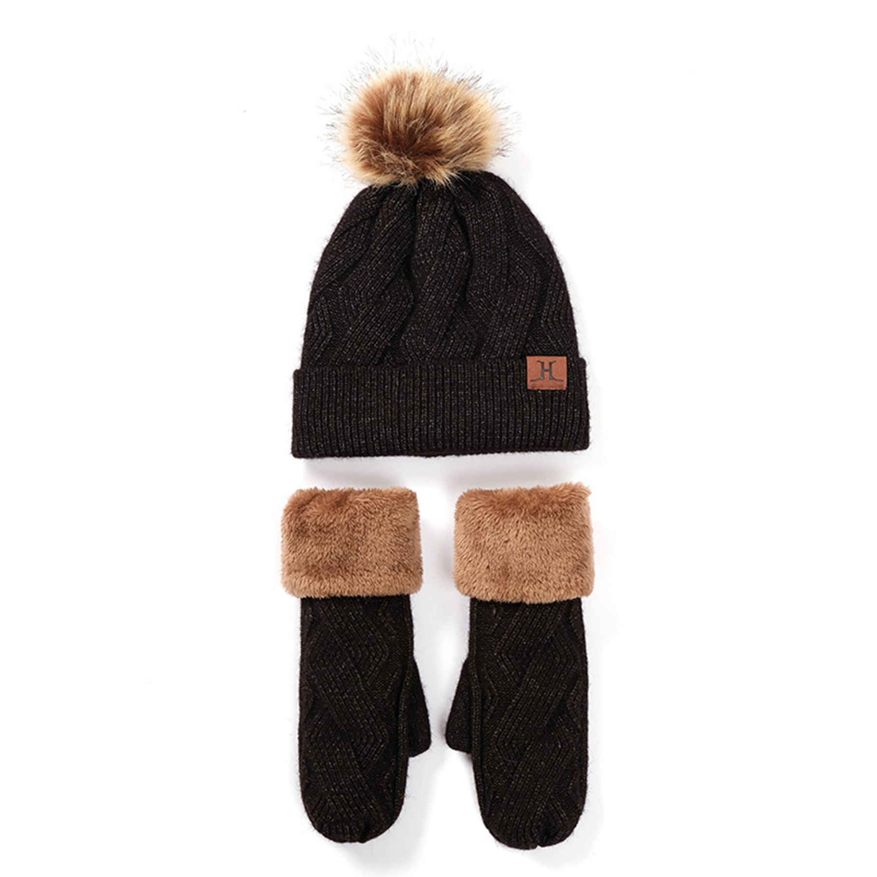 Winter Fashion Outdoor Windproof Hat Gloves Sets 6
