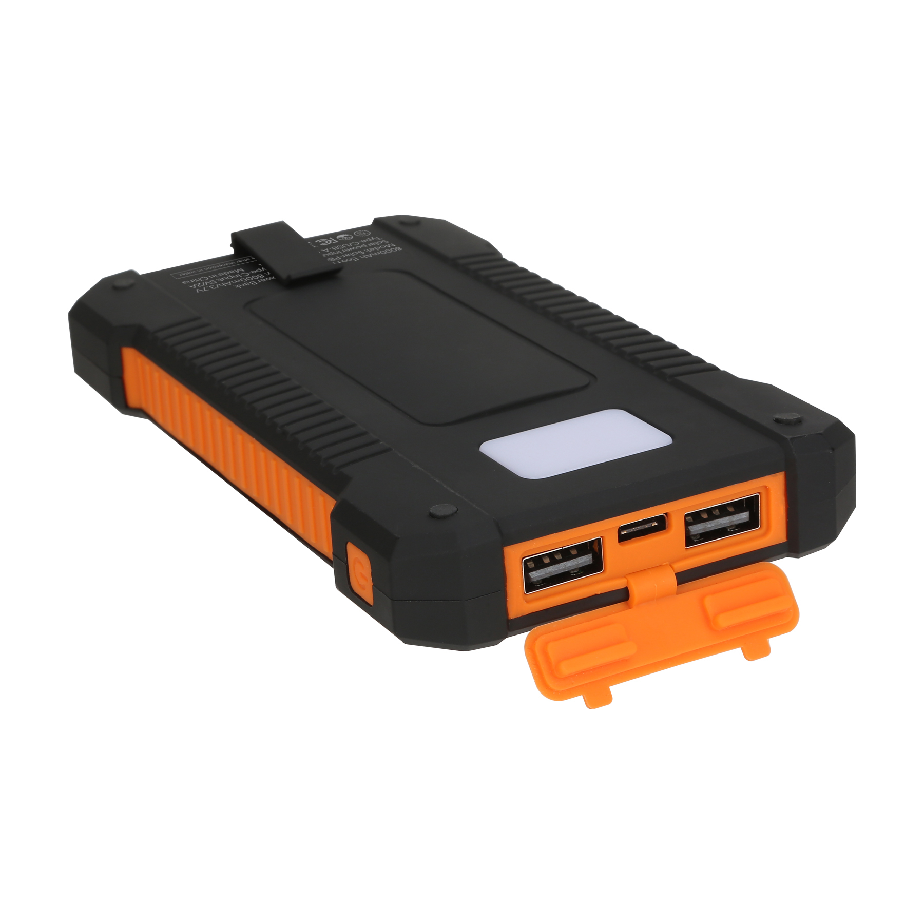 8000mAh Eco Friendly Solar Power Bank With LED Light 1