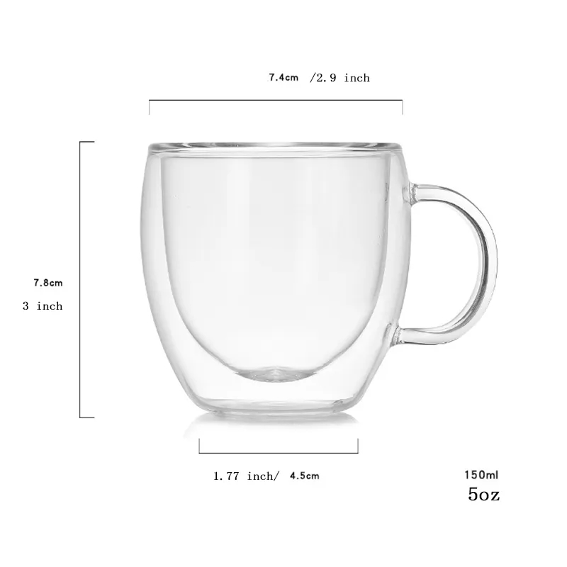 5oz Borosilicate Glass Mug 4
