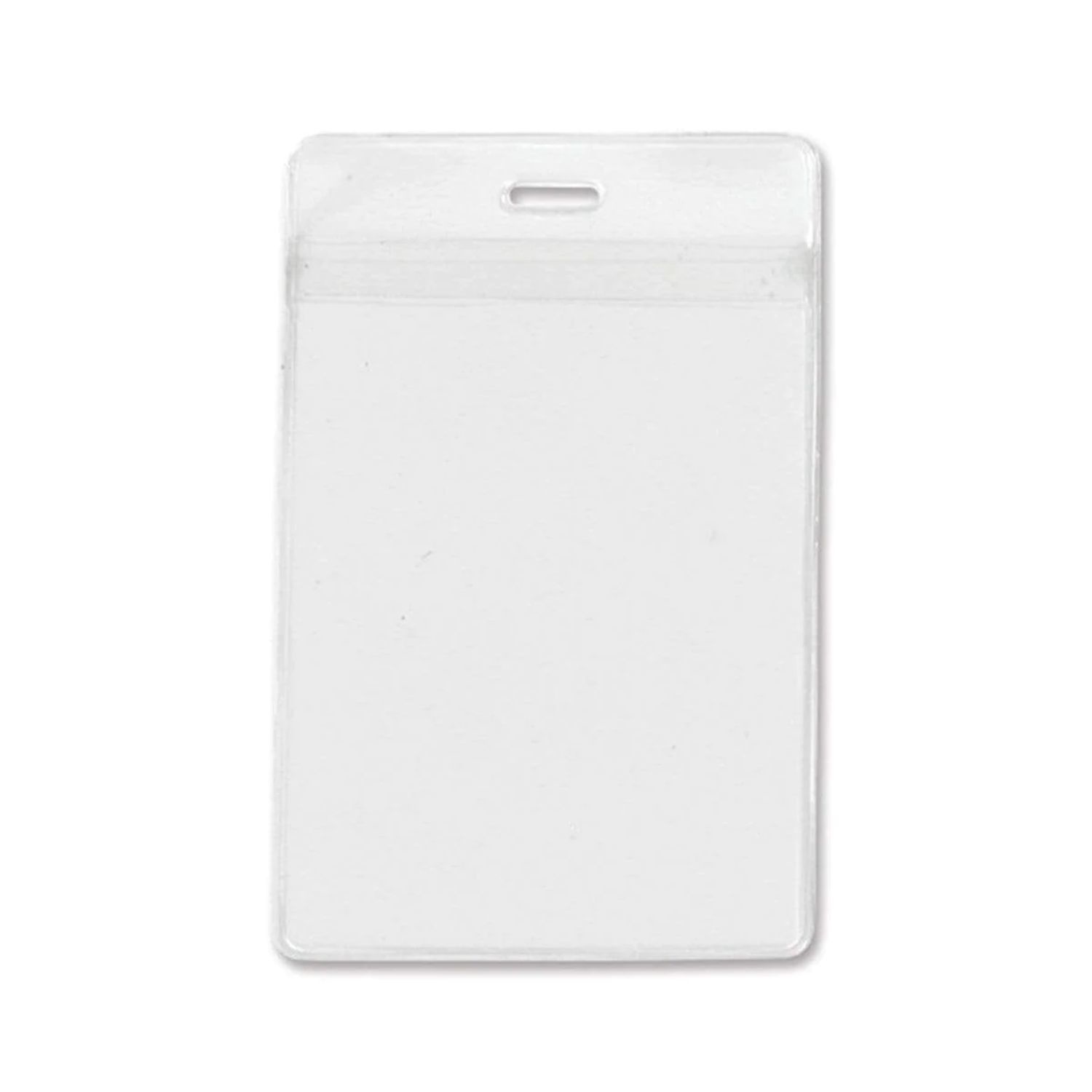 2.5"W X 3.75"H rPET Clear Vinyl Vertical Badge Holder
