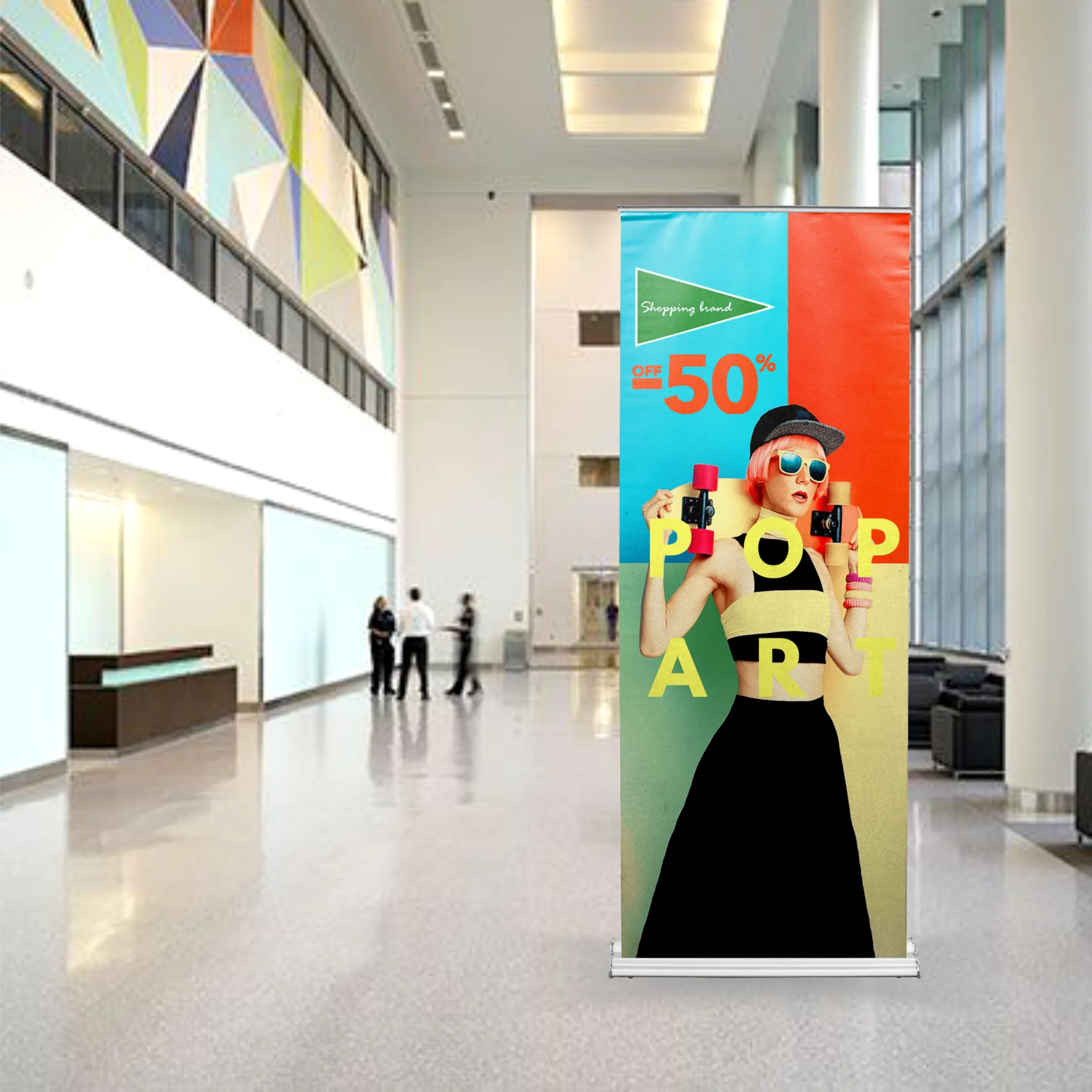 33.25" x 86.6" Adjustable Banner Stand Kit 7