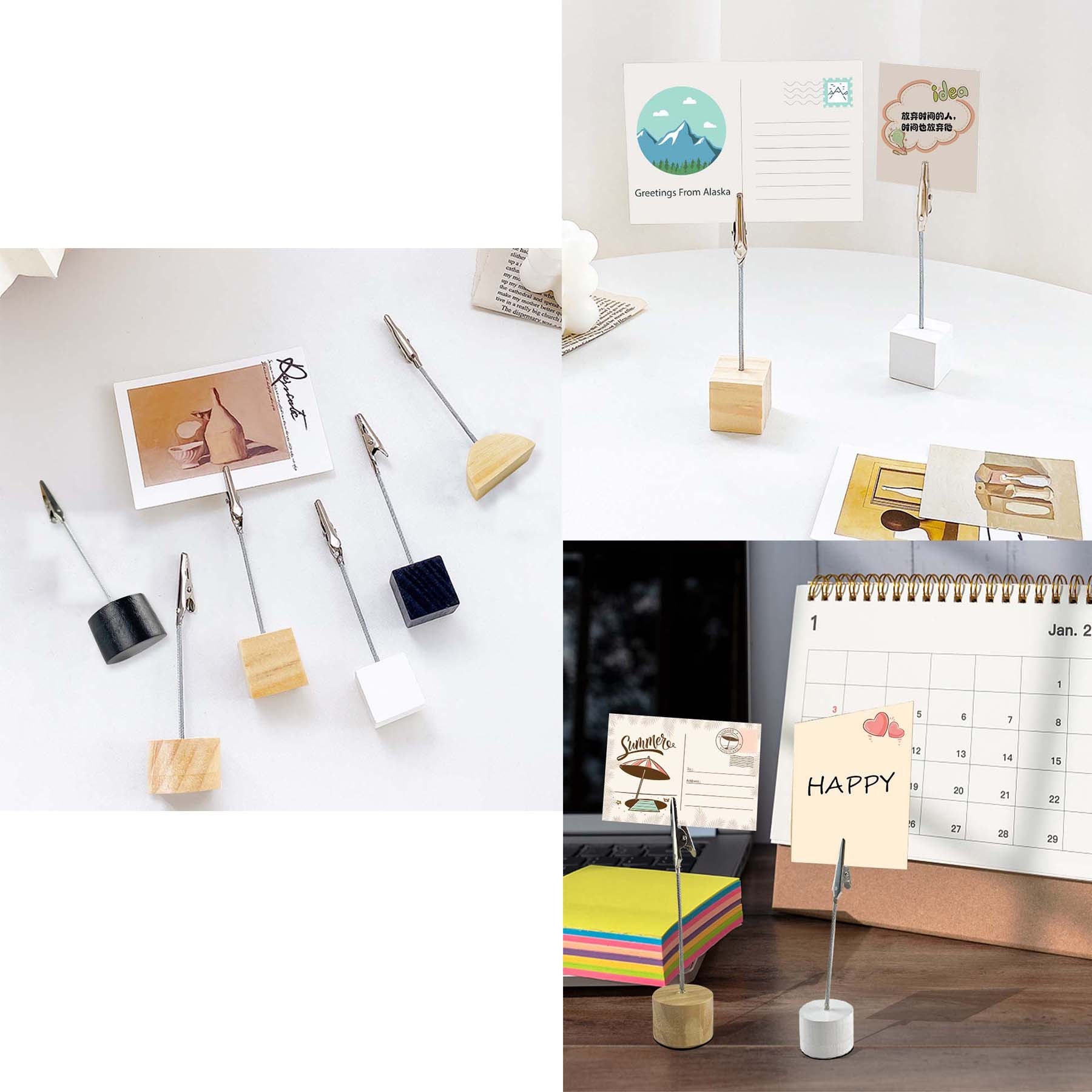 Photo Clip With Wooden Base 2