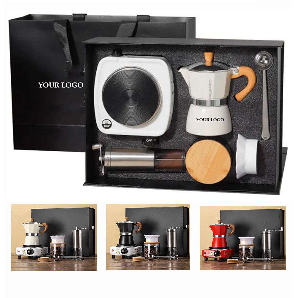 7pcs Portable Espresso Coffee Maker Set With Premium Gift Box 3
