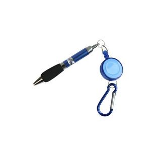 Stretchable Pen With Carabiner 2