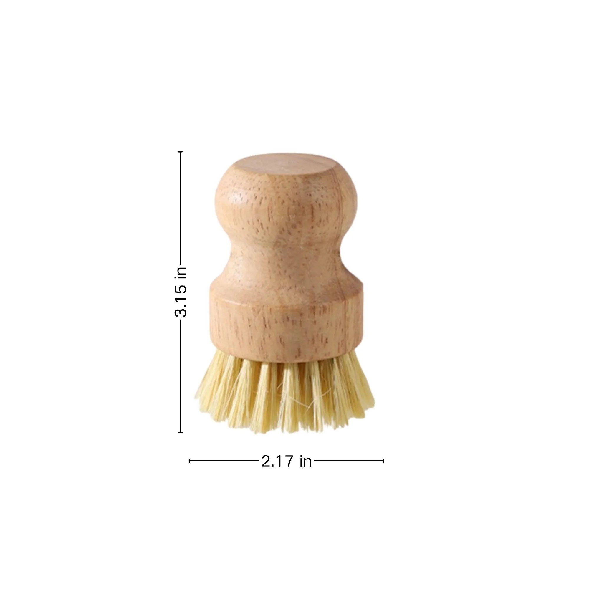 Solid Wood Handle Gentle Natural Material Dish Brush 4