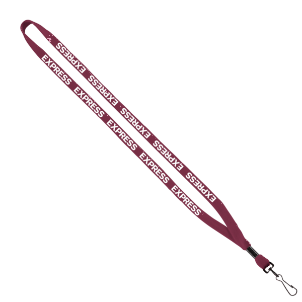 1/2" Cotton Lanyard with Metal Crimp & Swivel Snap Hook 10