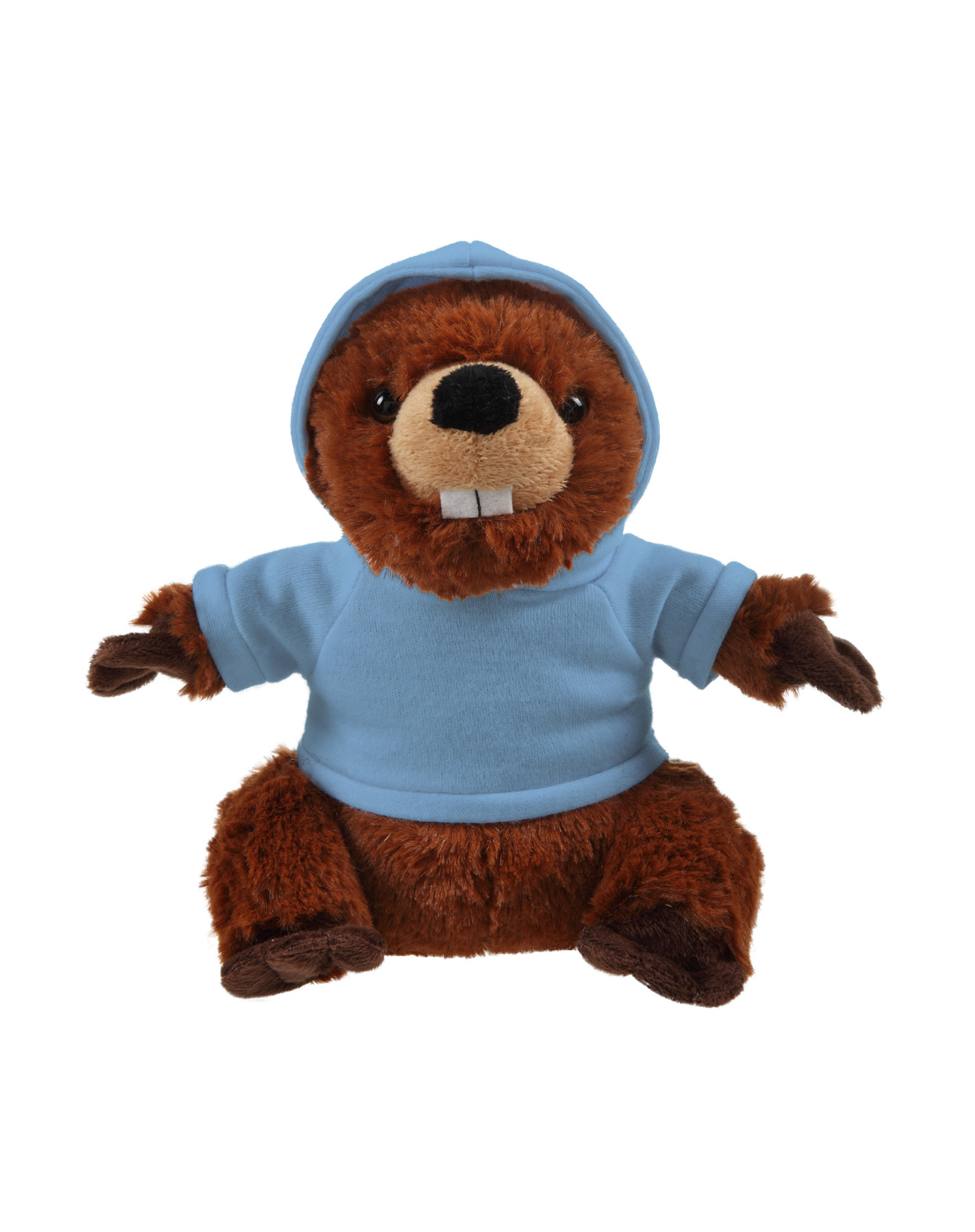 soft plush Beaver with hoodie