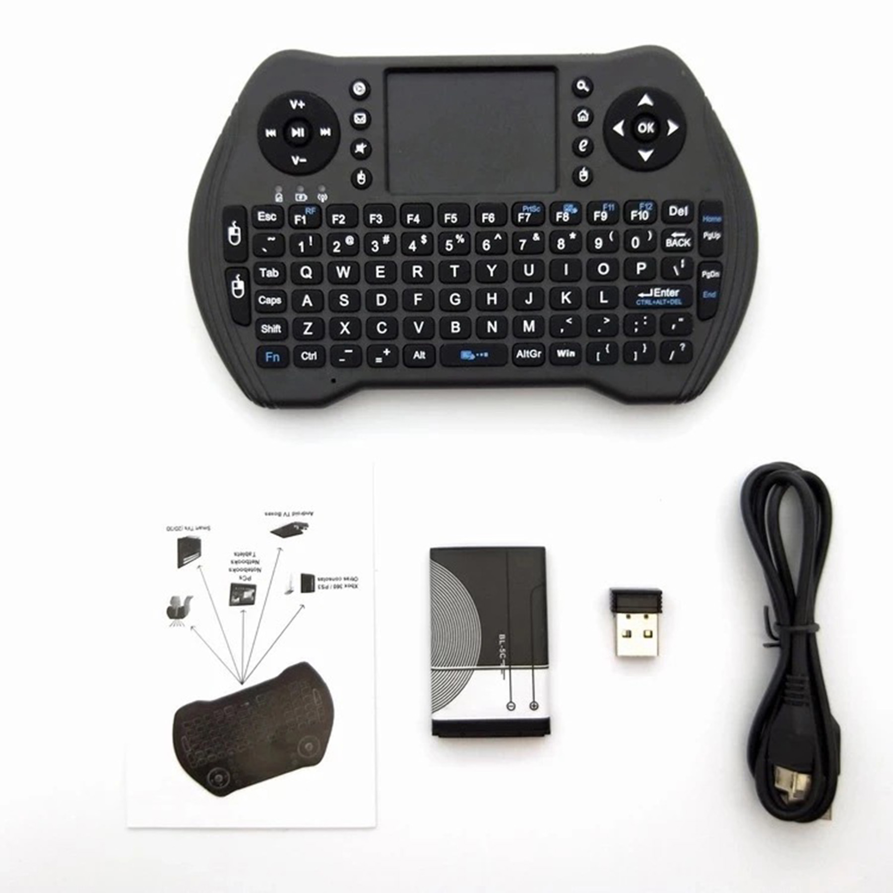 2.4Ghz Wireless Keyboard Remote Control 3
