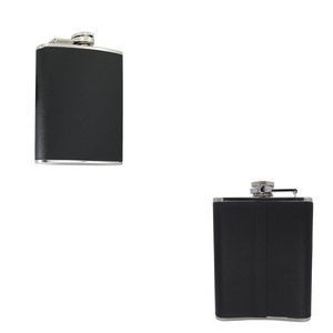 PU Leather 7oz Stainless Steel Flask With Tightly Sealed Cap 12