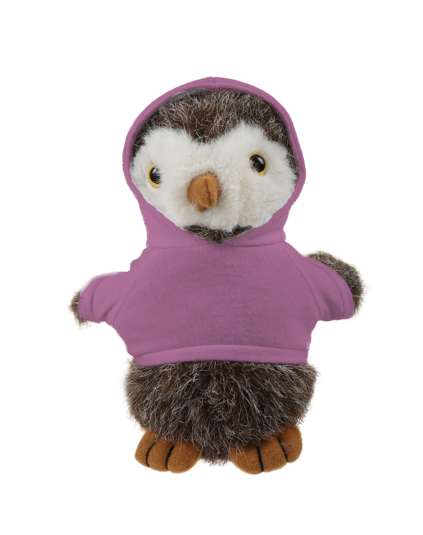 Soft Plush Standing Owl wearing a Hoodie 17