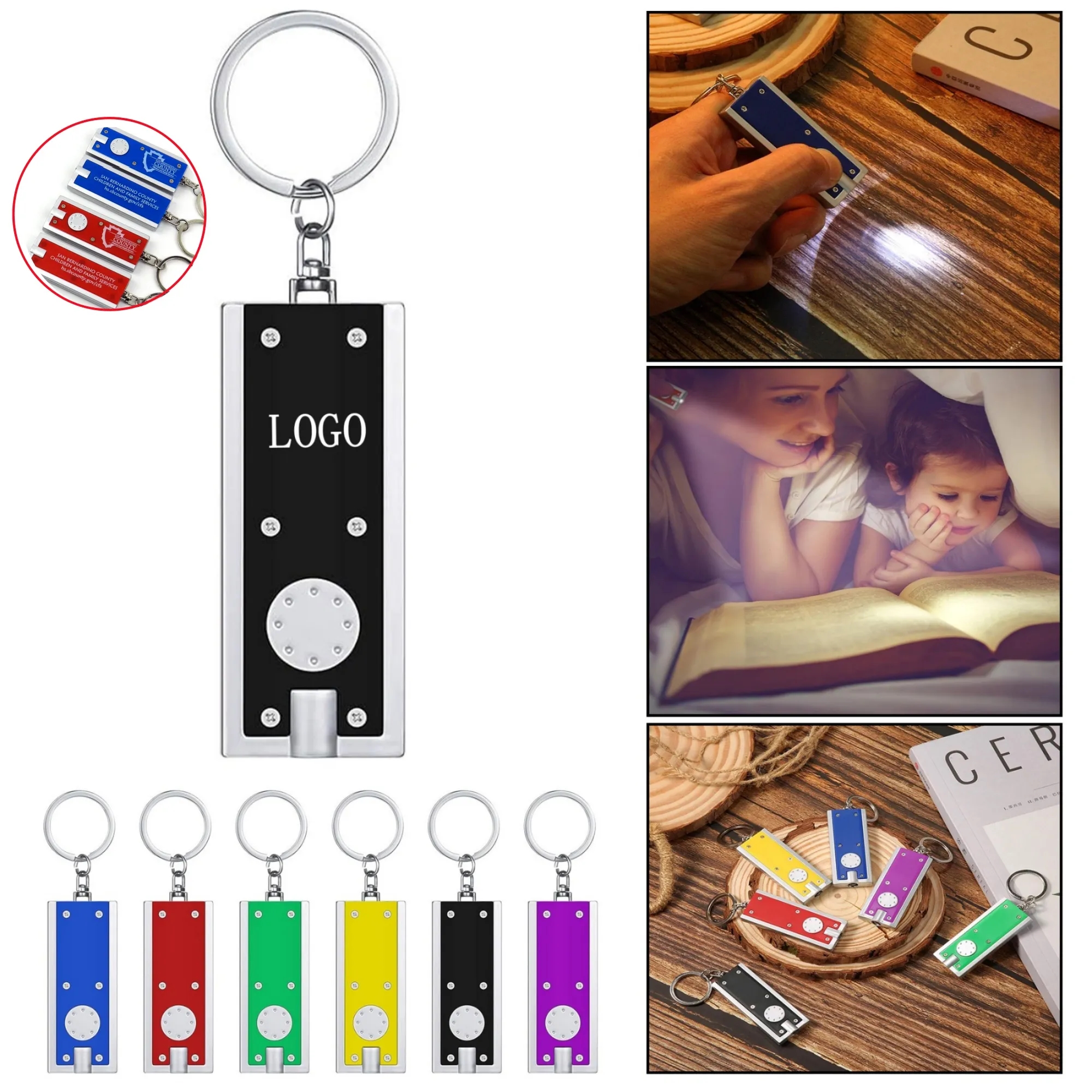 Compact & Powerful ABS LED Keychain Flashlight for Everyday 2