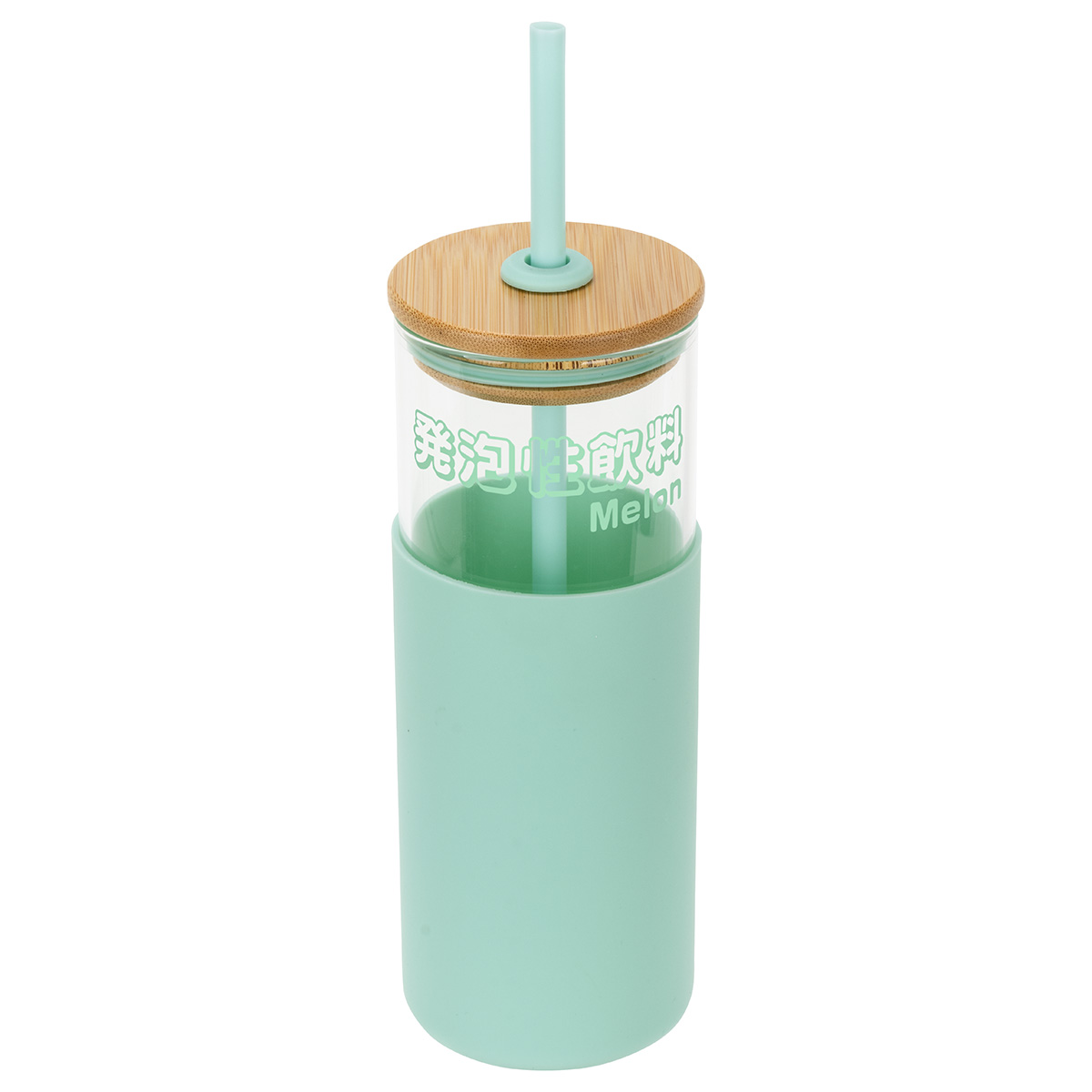 Stirling 18 oz Glass Tumbler with Silicone Sleeve & PP Straw 36
