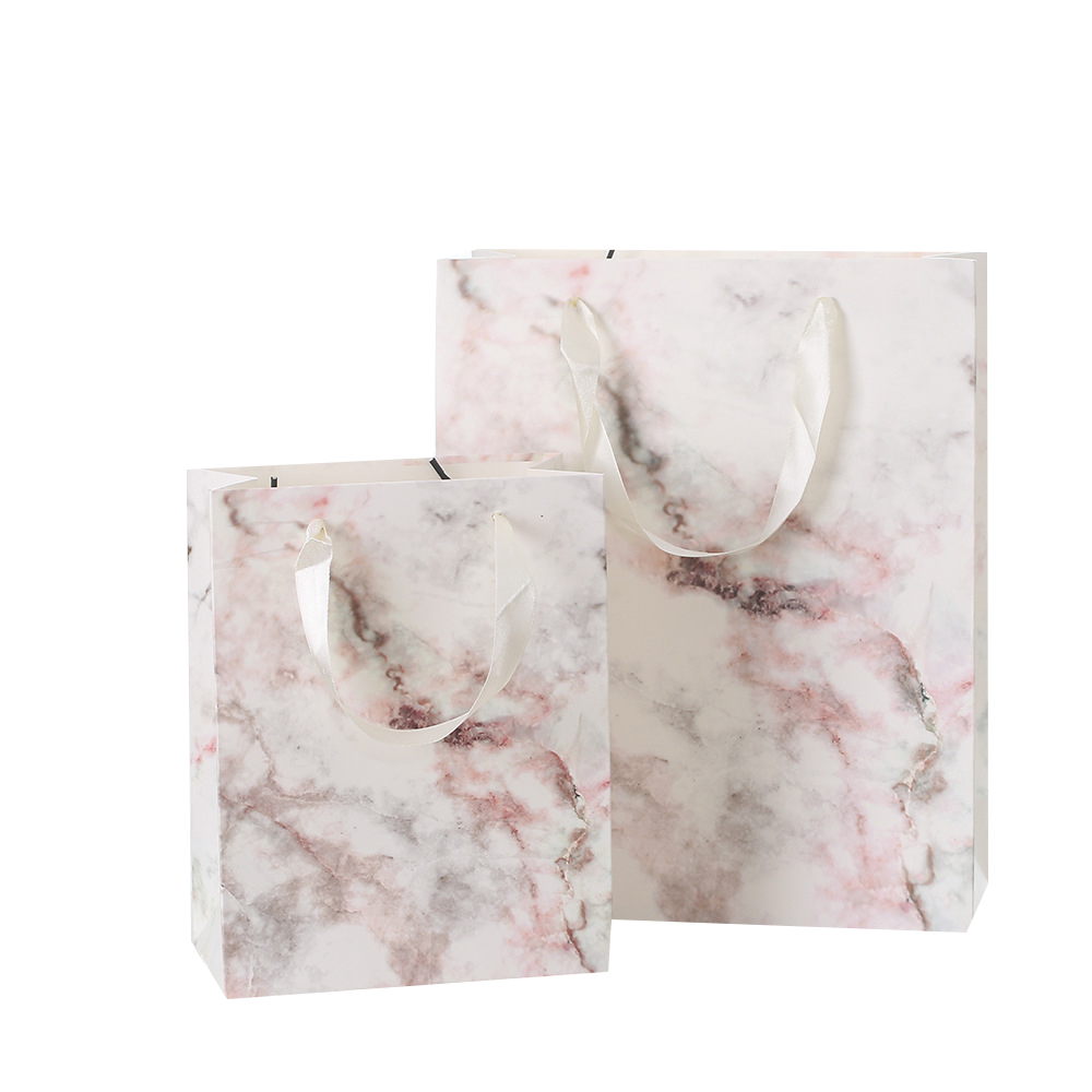 ustom Glossy Shopping Paper Ribbon Gift Sale Tote Bag 2