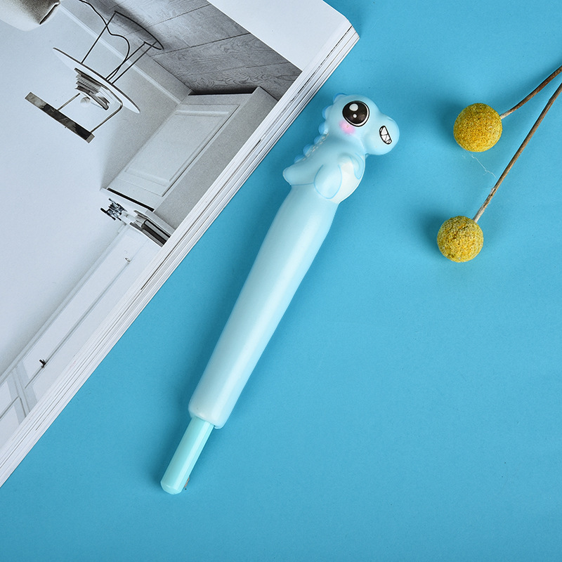 2 in 1 Cartoon Dinosaur Ball Pen and Squeeze Toy 3