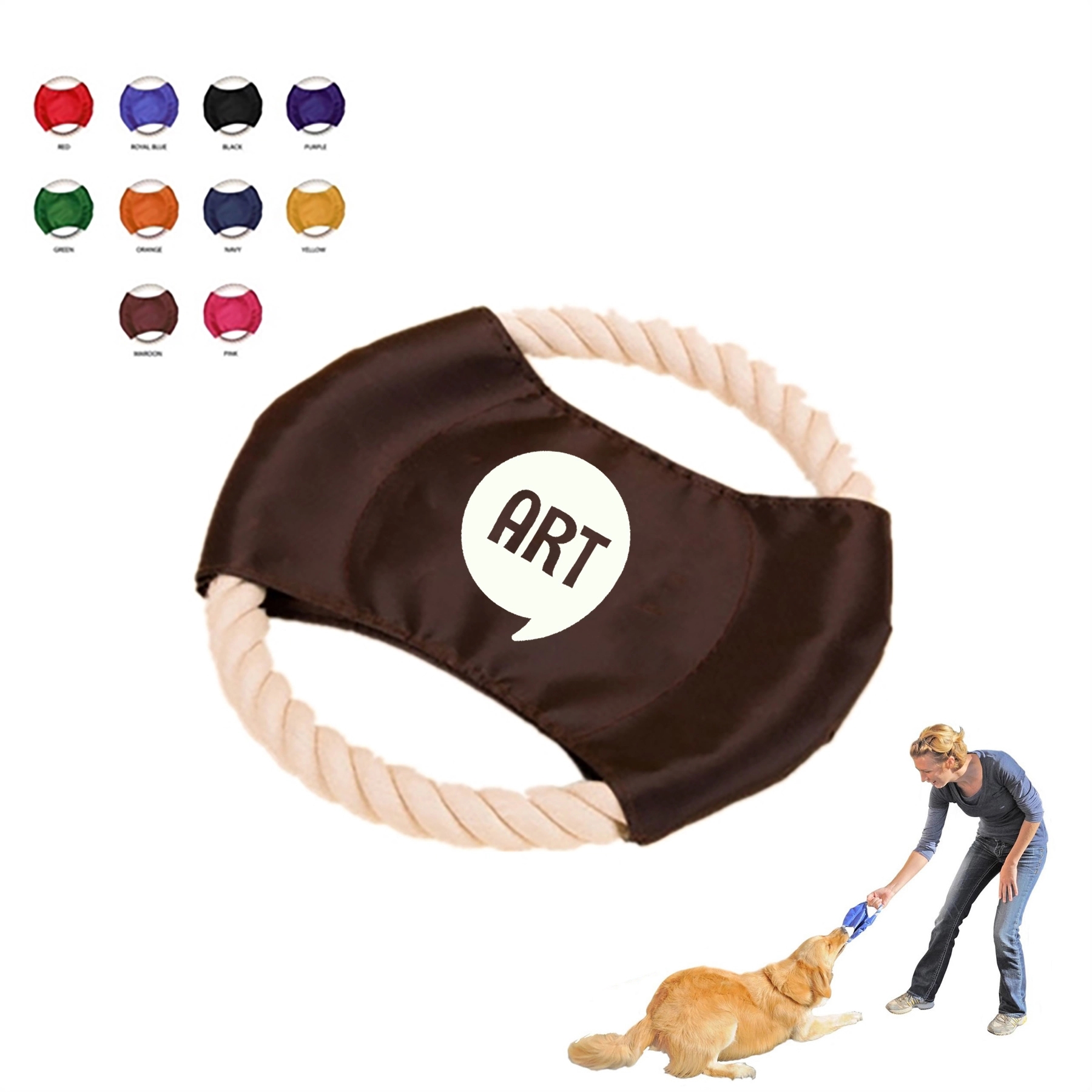 Pet Rope Tug & Flyer Toy 1