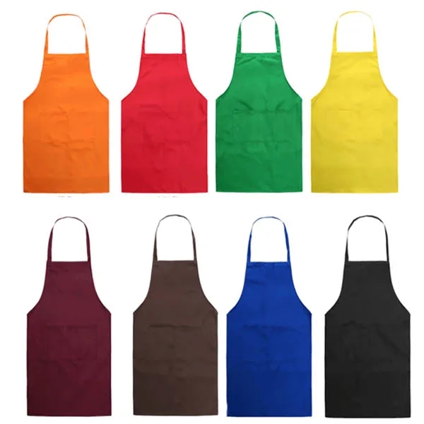 Unisex Bib Apron With Front Pocket 5