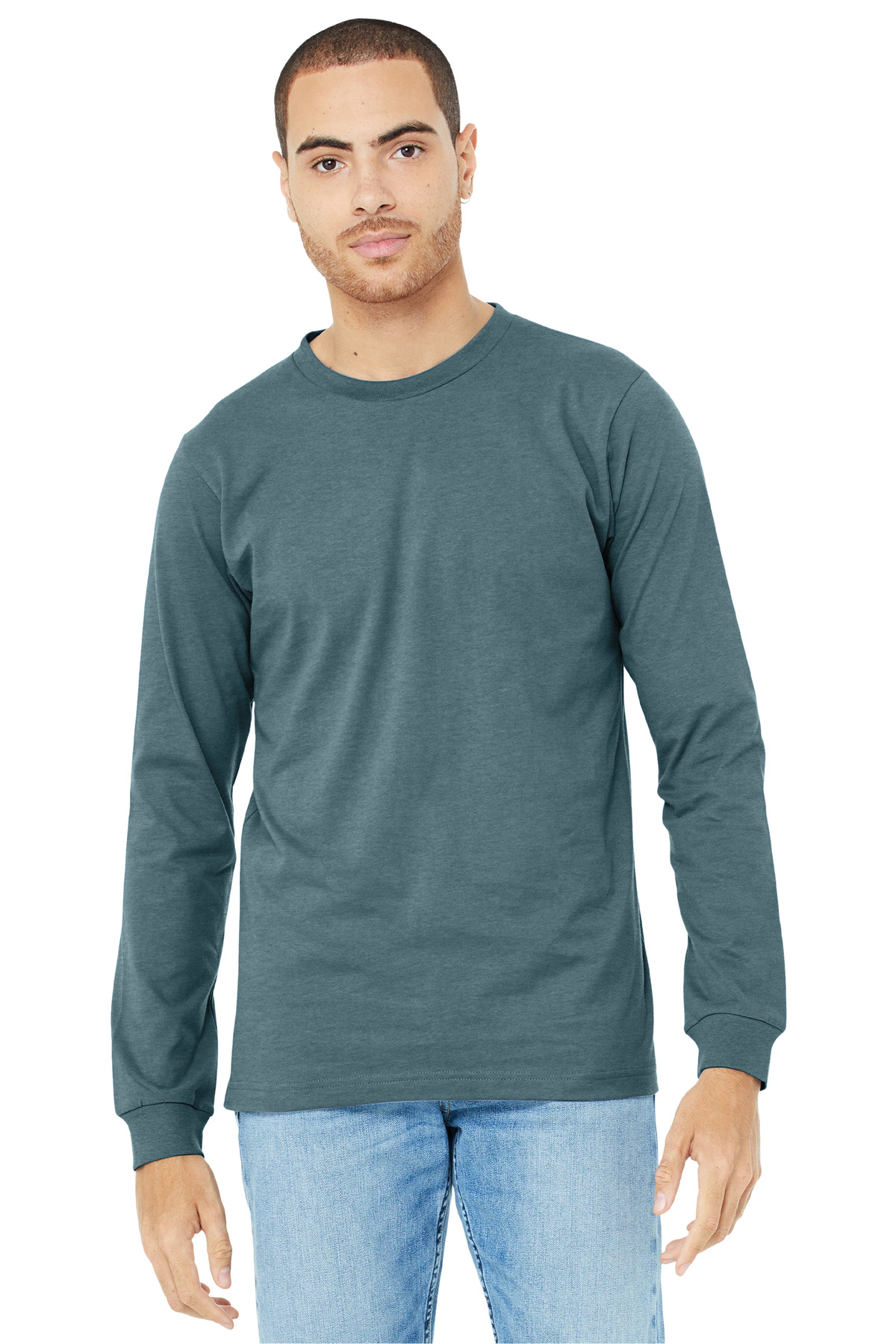 BELLA+CANVAS Unisex Heather CVC Long Sleeve Tee BC3501CVC 175