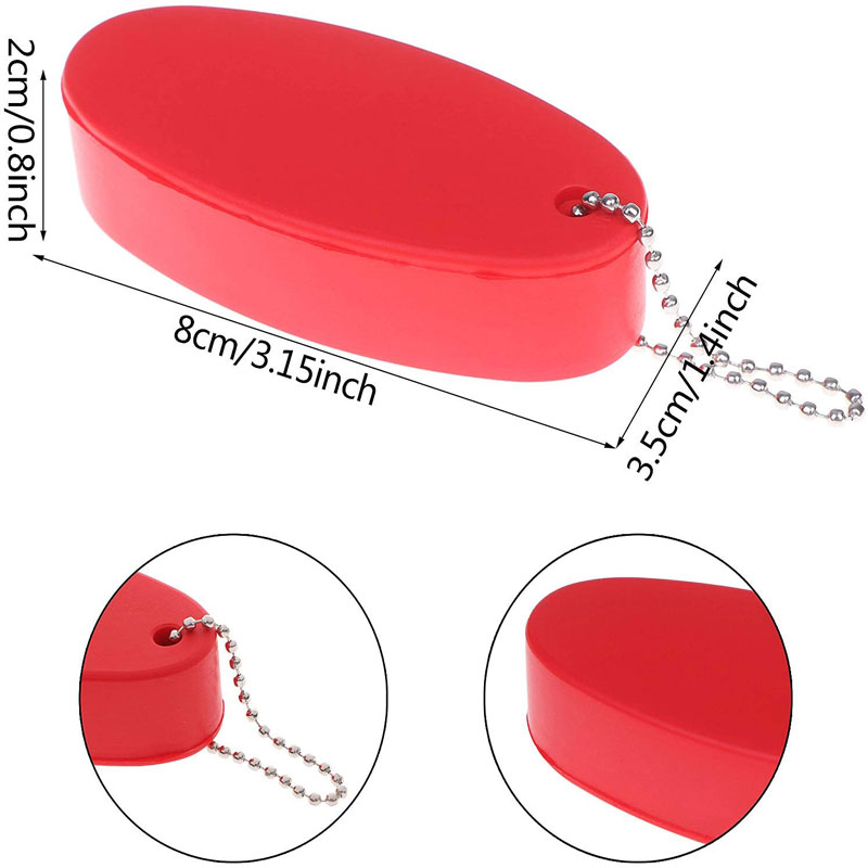 Oval Shaped Foam Floater Key Chain 5