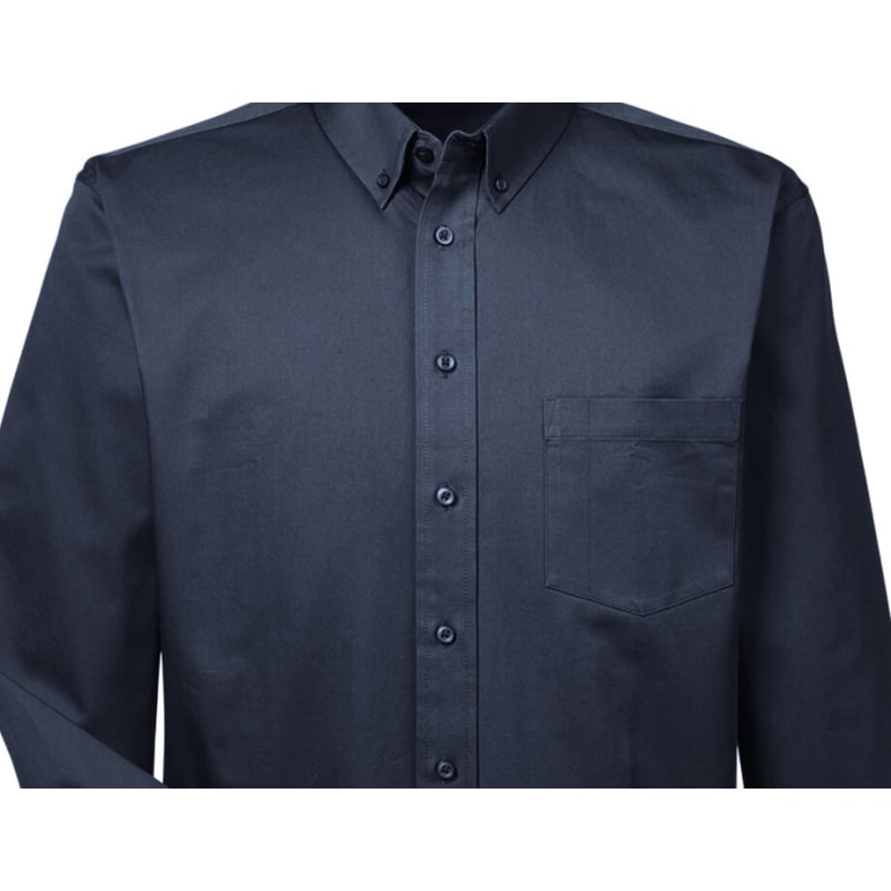 Harriton Men's Tall Foundation 100% Cotton Long-Sleeve Twill Shirt With Teflon™ 13
