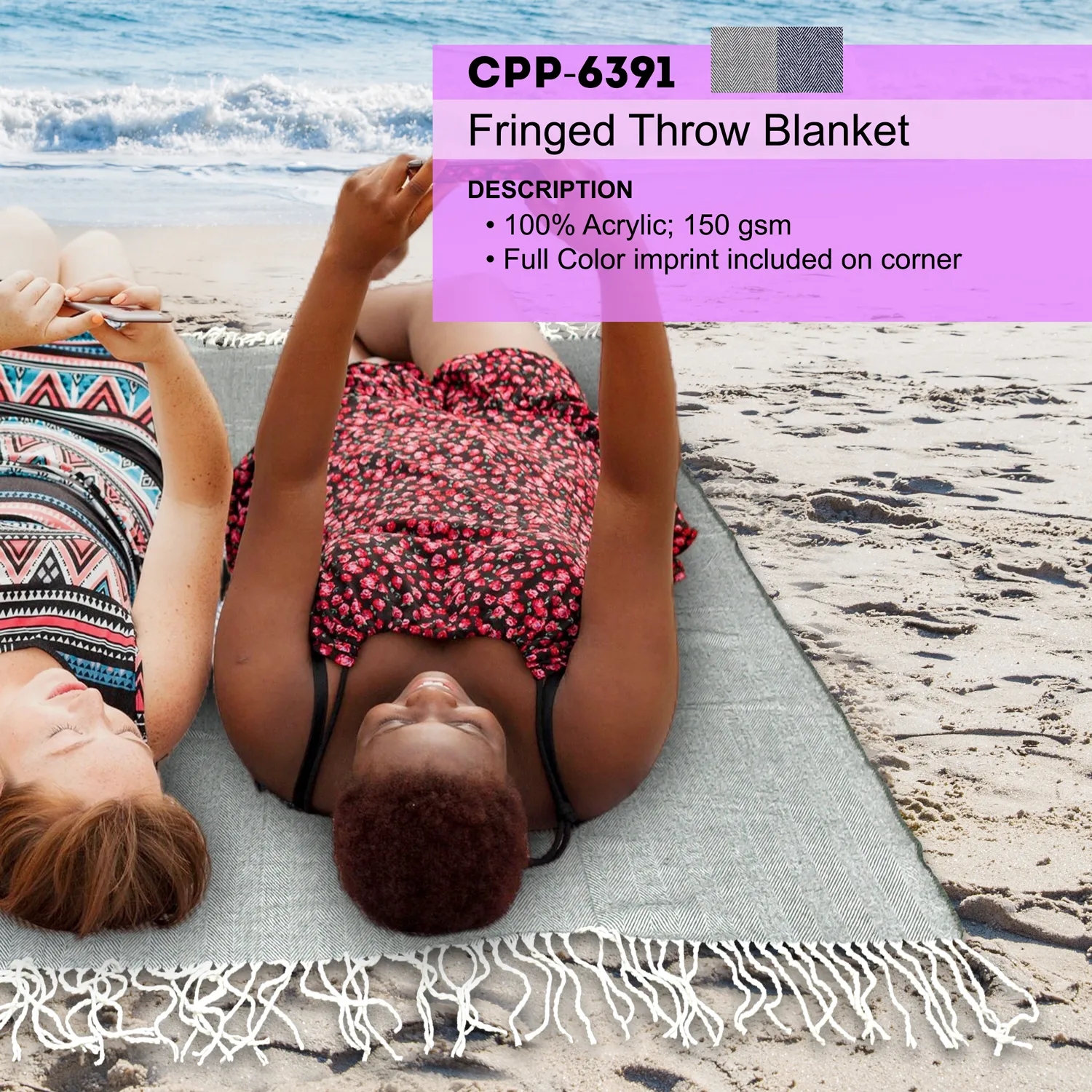 Fringed Throw Blanket 14