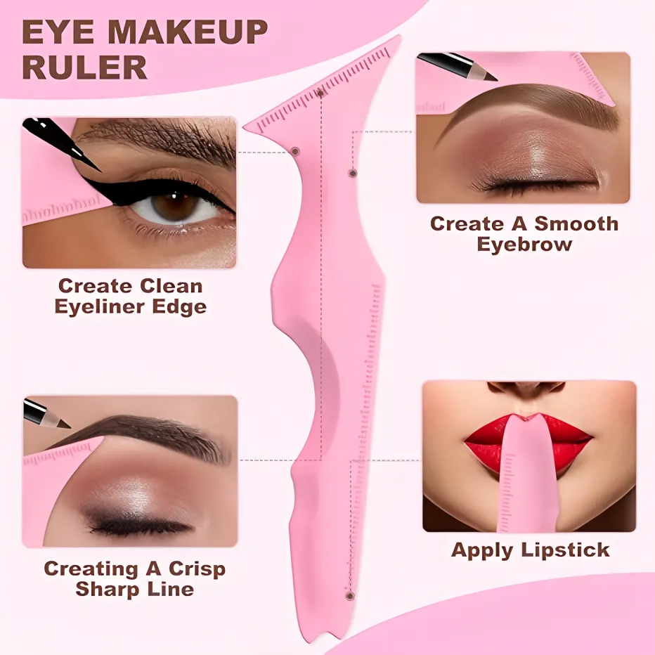 OEM Silicone Eyeliner Stencil Set with Custom Logo for Salon 3