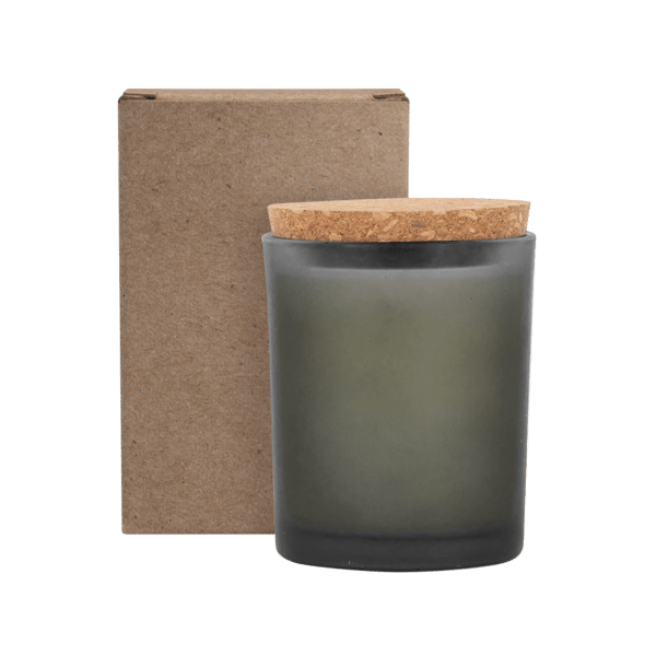 Niva Frosted 6oz Candle With Cork Lid 12