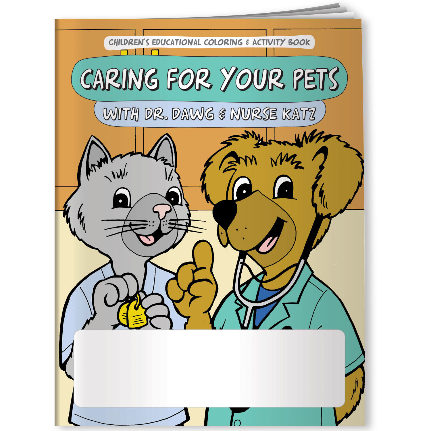 Combo Pack - CB1070 Coloring Book & 4-Pack of Crayons (Imprinted) in a Poly Bag 6