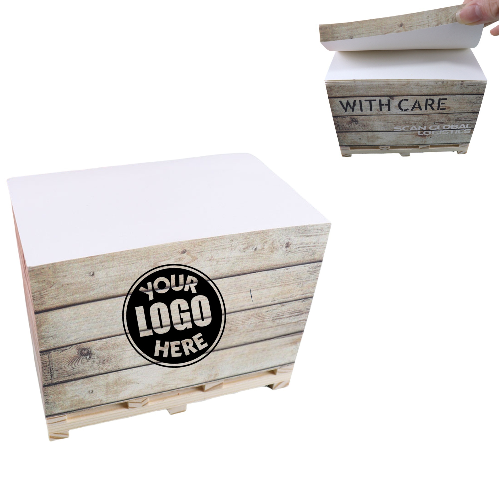 Customized Sticky Notes w/Wooden Brackets 2