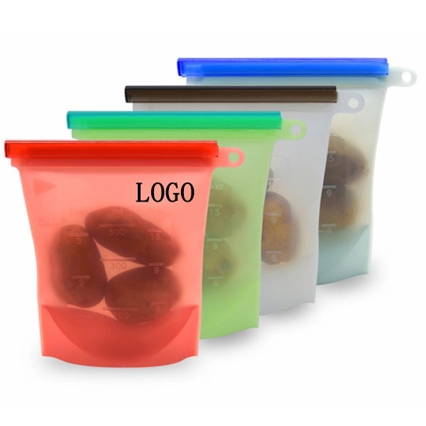 Small Silicone Food Storage Bag - 500ML 2