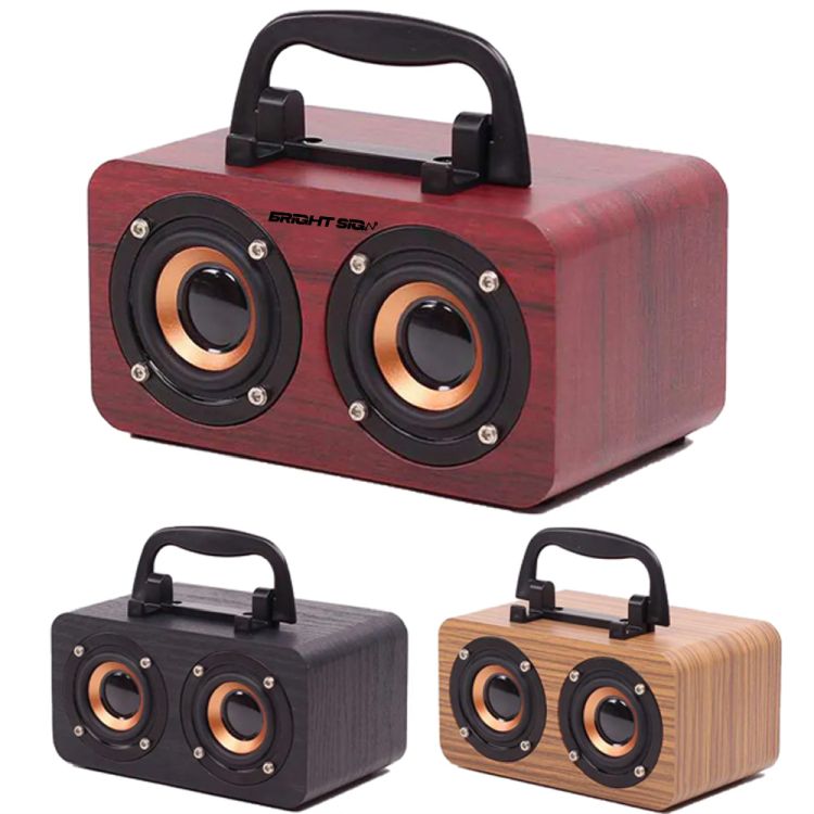 Vintage Bluetooth Speaker 360 Wooden Music Player 1