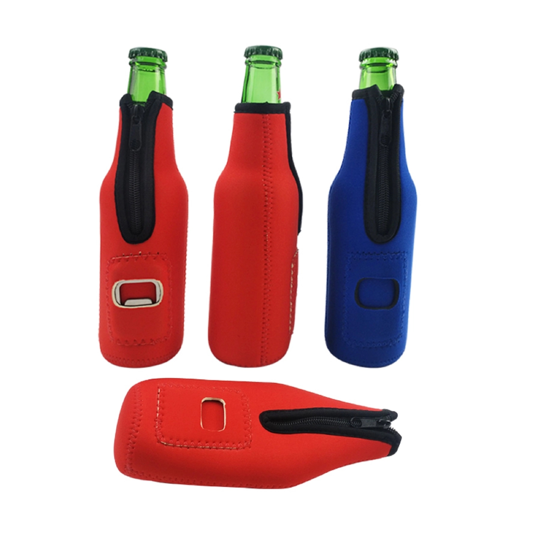 Neoprene Cooler Bottle Holder with Opener 2