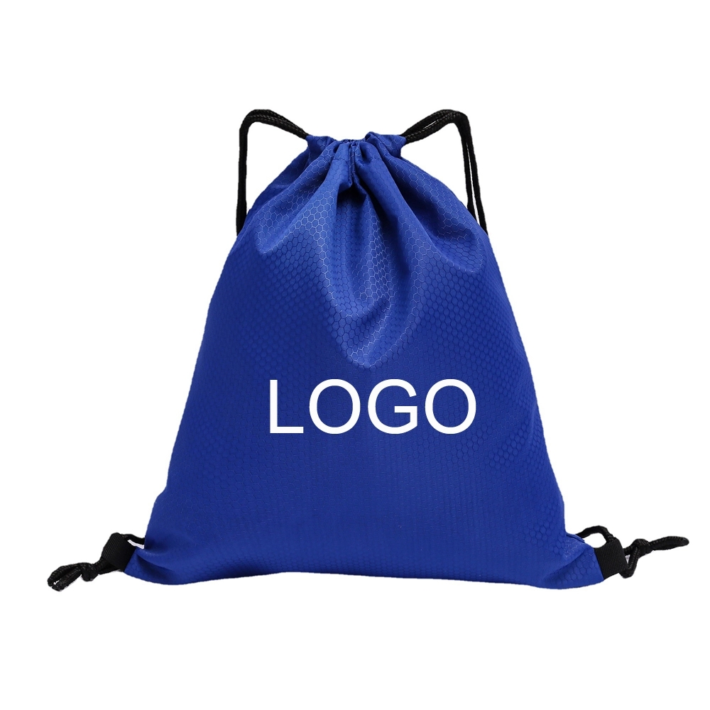 Water Resistant Oxford Drawstring Backpack 10