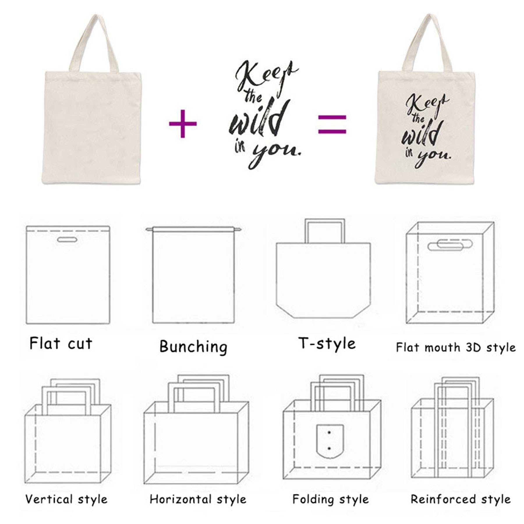 Canvas Tote Bags With Handles, custom tote bag with logo imprint 2