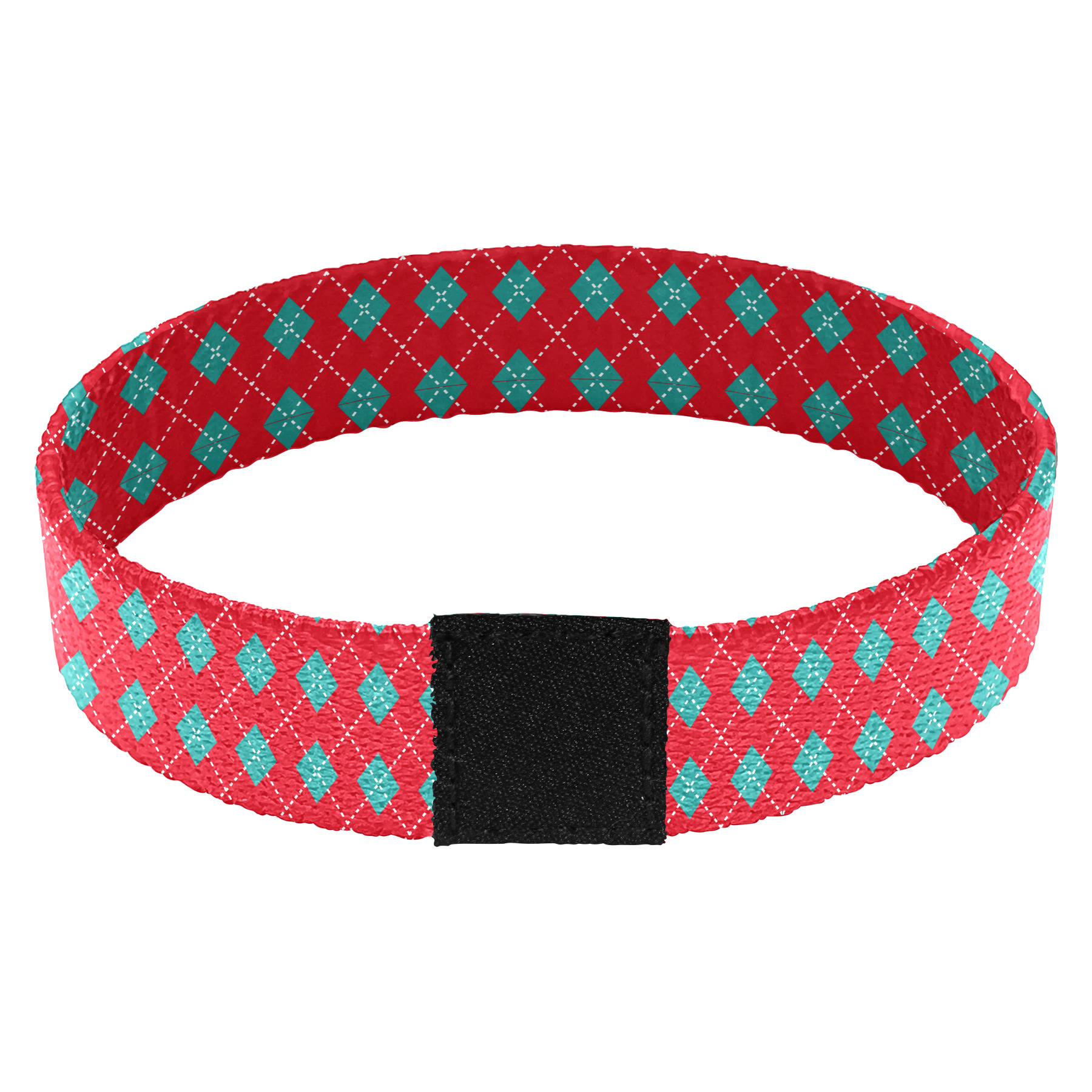 5/8'' Sublimation Elastic Polyester Wristband With Woven Label 9