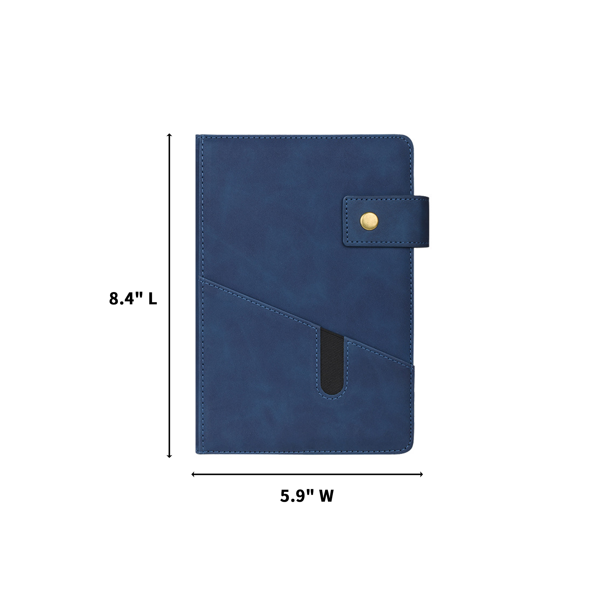 Premium Cover Notebook With Front Pocket A5 8.4" x 5.9" 9