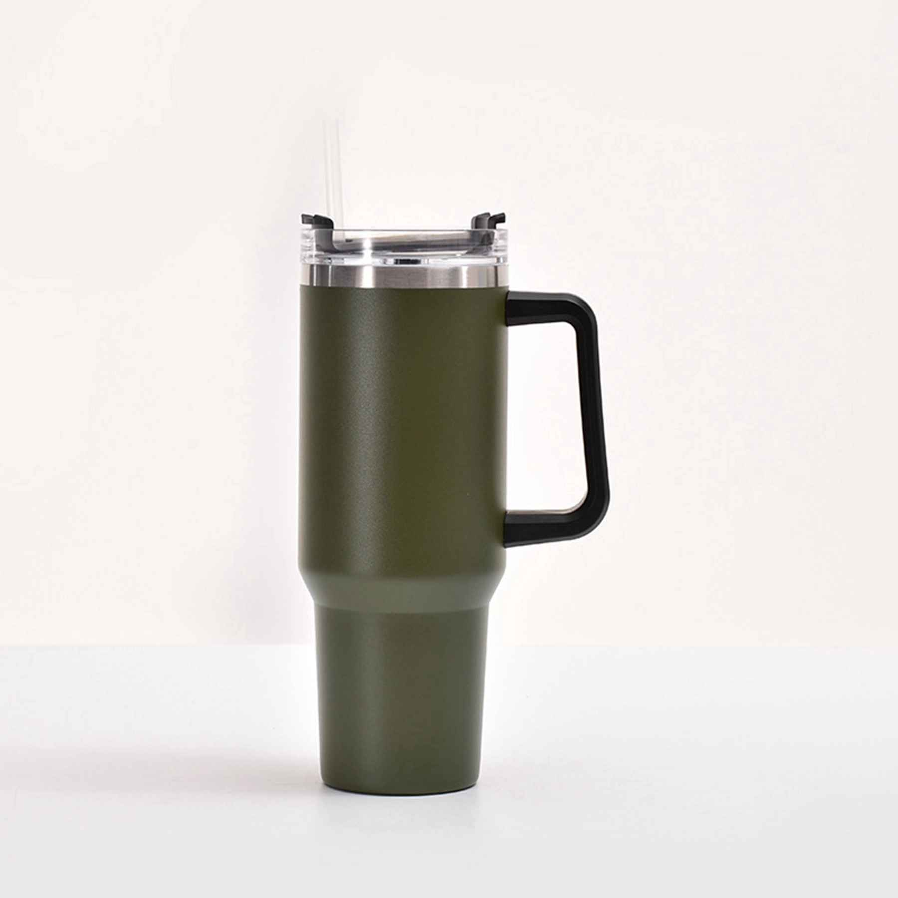 30 Oz. Vacuum Stainless Steel Tumbler with Handle & Straw 14