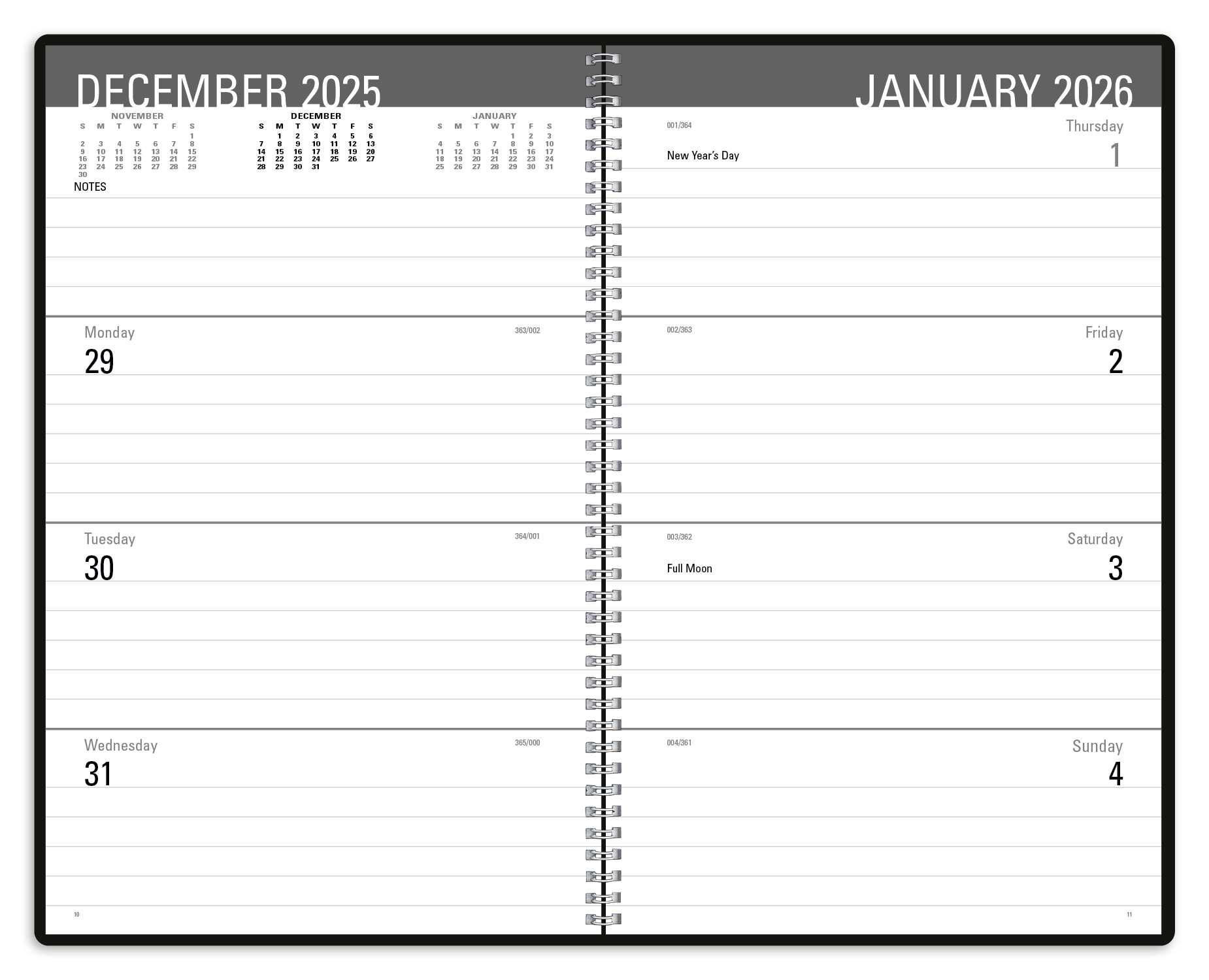 Triumph® Calendars Classic Weekly Desk Planner 14