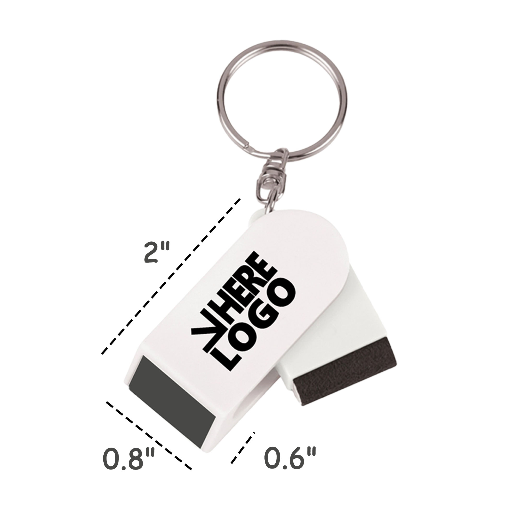 Phone Stand Screen Cleaner Combo Key Chain 2