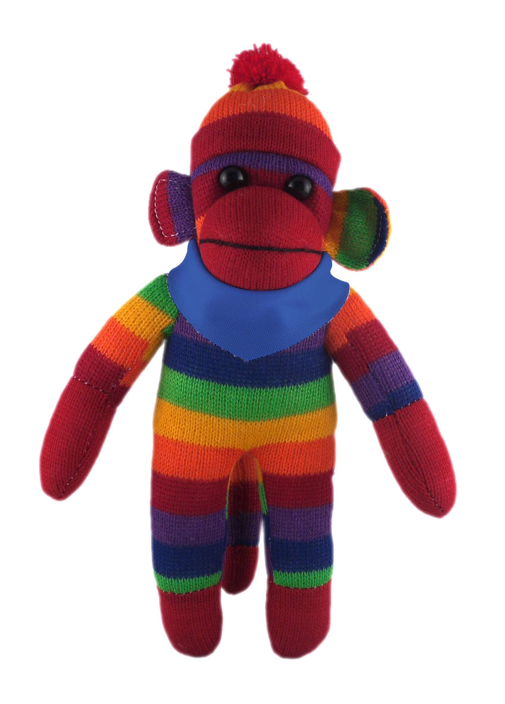 Rainbow Sock Monkey (Plush) with Bandana 5