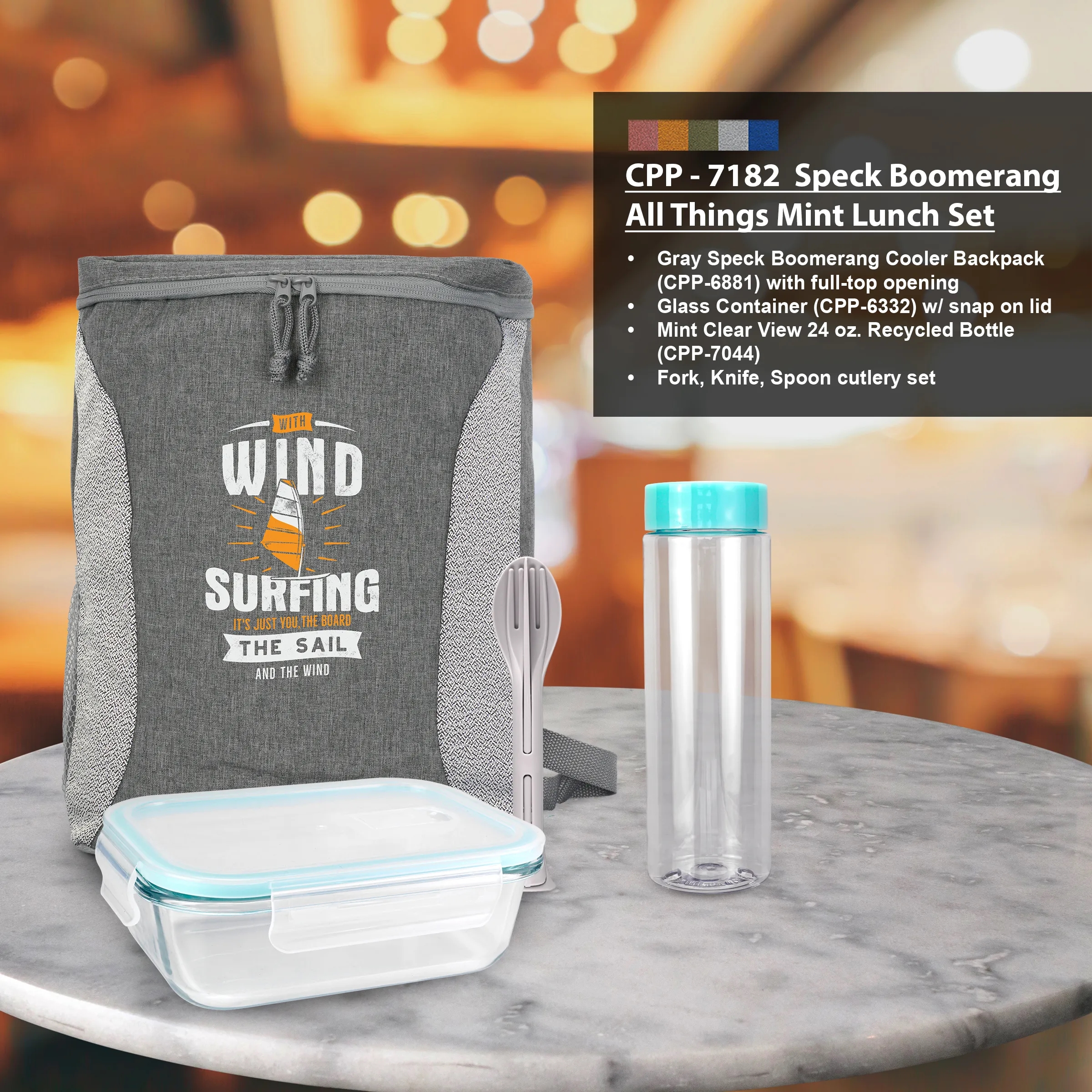 Speck Boomerang All Things Mint Lunch Set 4
