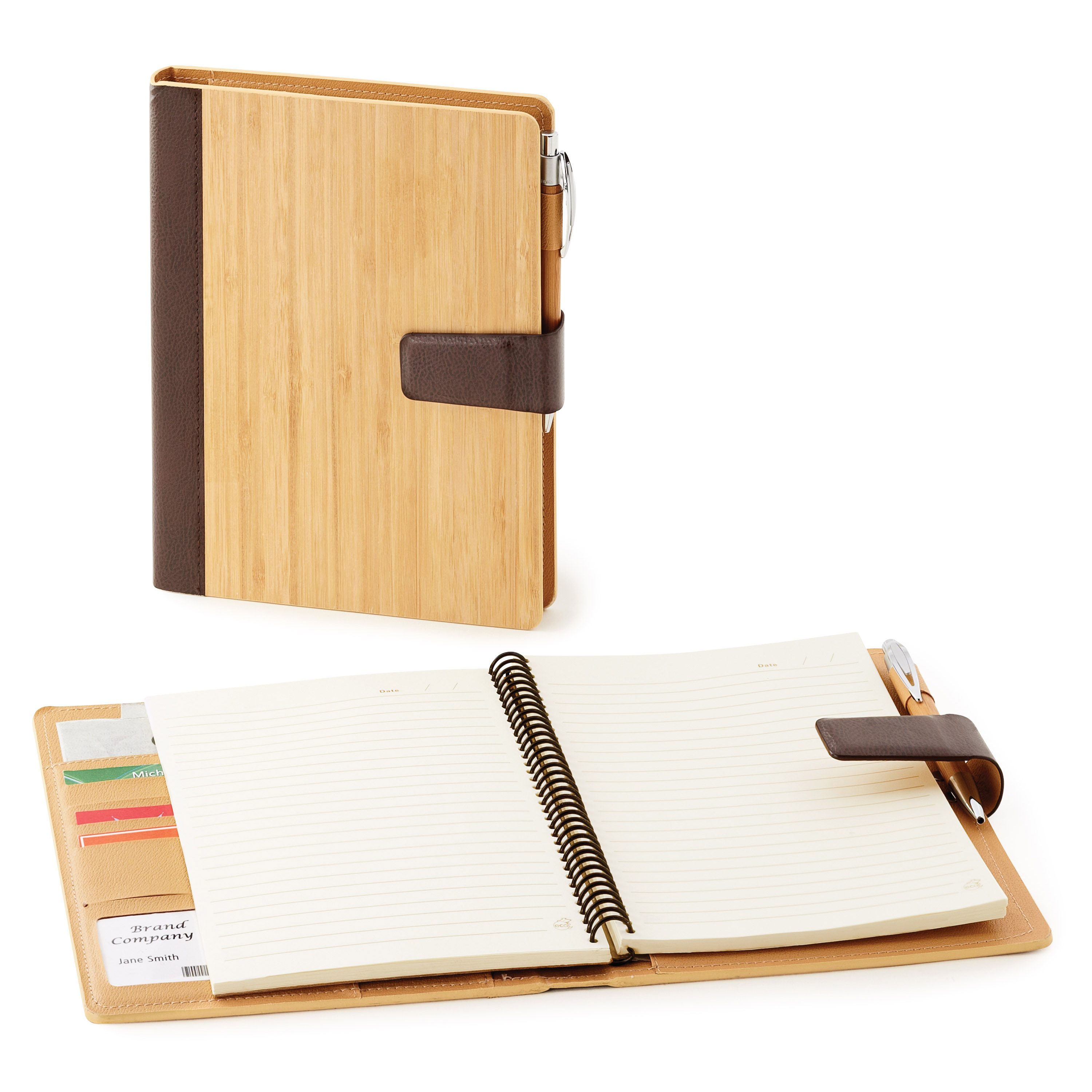 Bamboo refillable journal 2