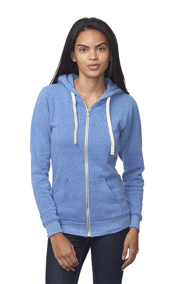 Unisex eco Triblend Fleece Full Zip Hoodie 2