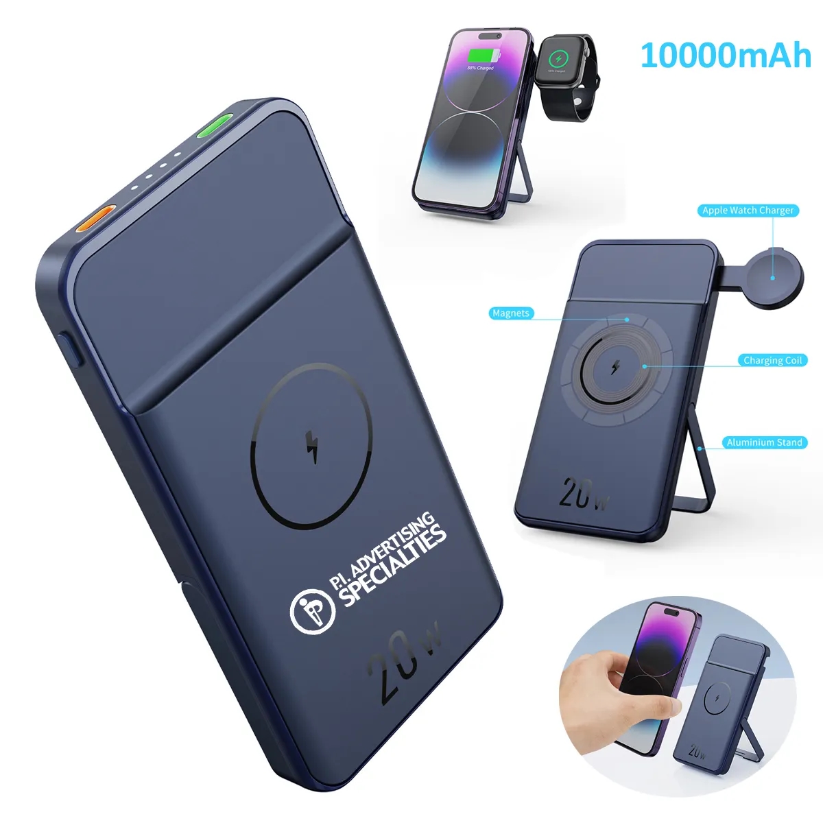 Portable Slim Wireless Battery Charger Power Bank for iWatch 4