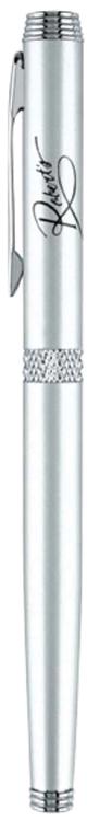Satin Chrome Cap-Off Rollerball Aluminum Pen 2