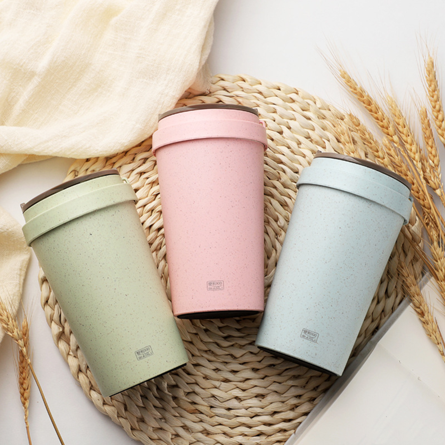 13 Oz Unbreakable Wheat Straw Cup 6