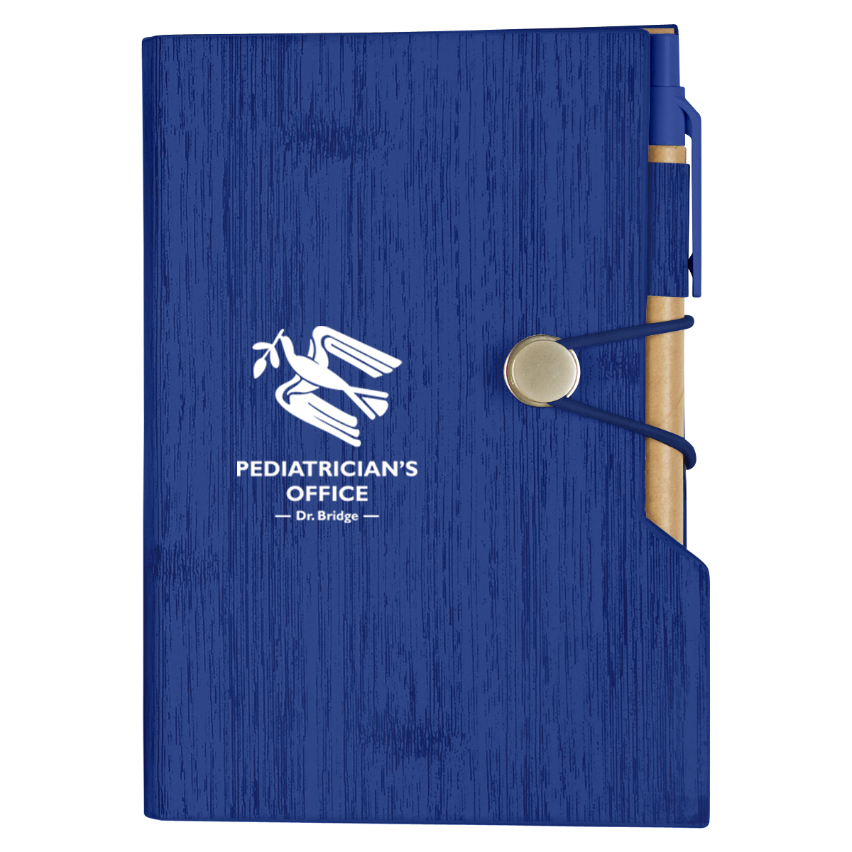 Woodgrain Look Notebook With Sticky Notes And Flags 9