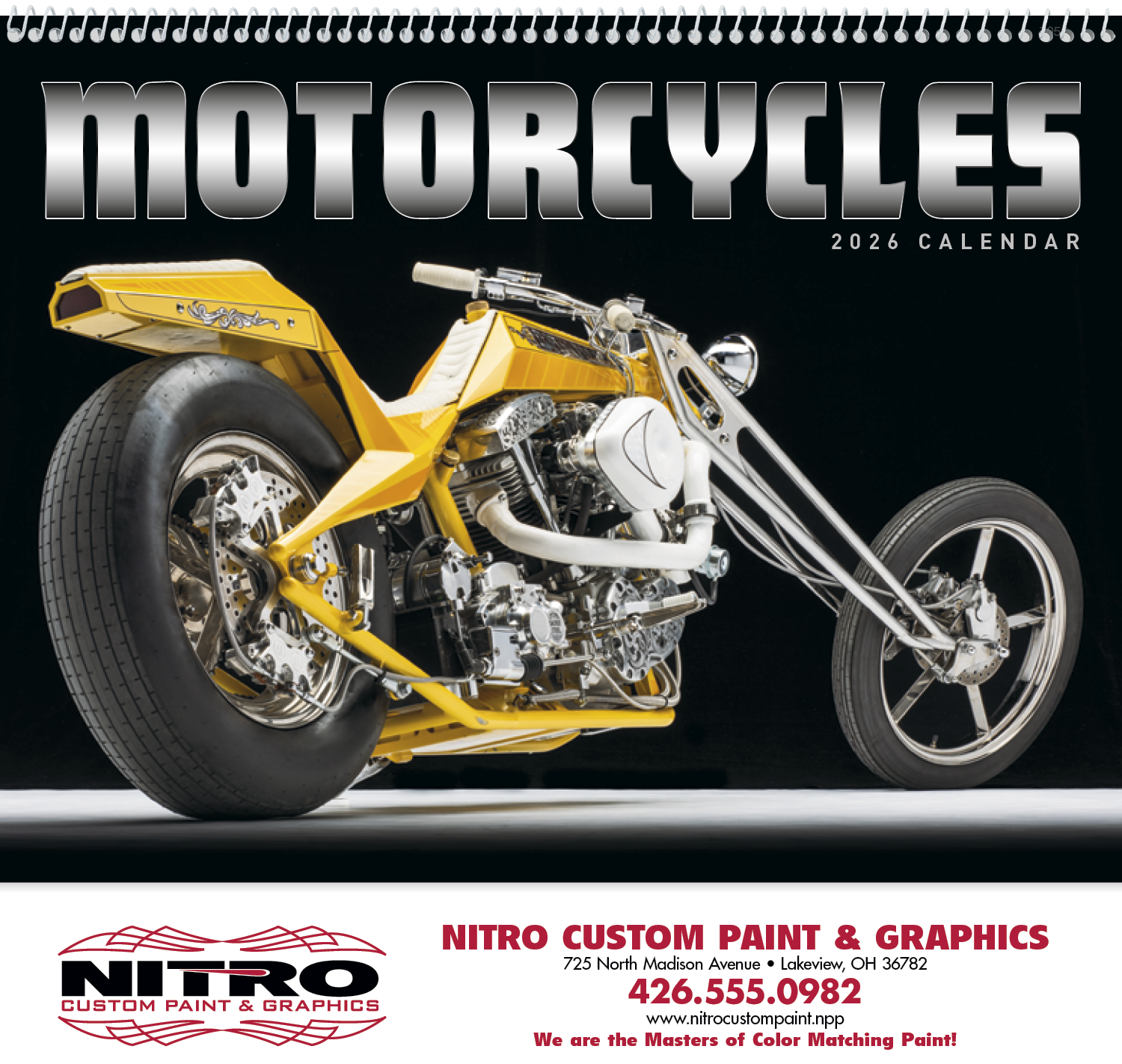 Good Value™ Motorcycles - Spiral Calendar 11