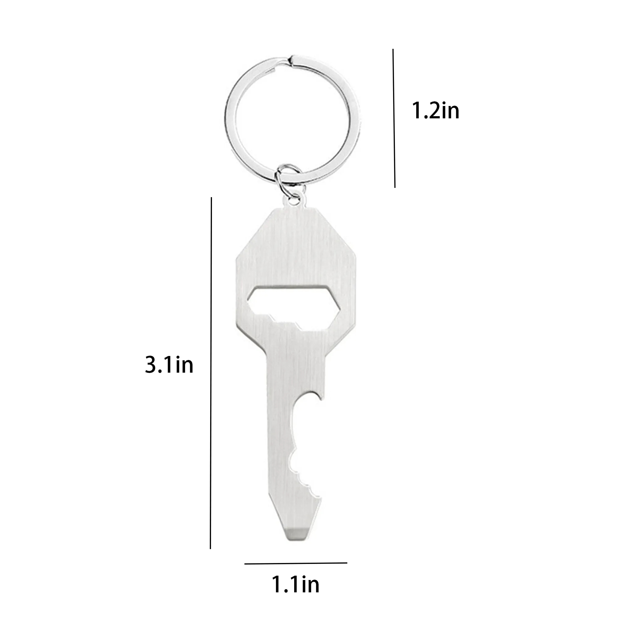 Stainless Steel Bottle Opener Keychain 2