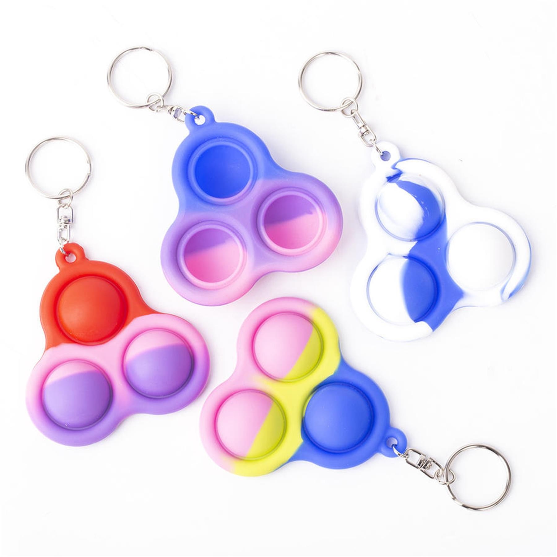 Silicone Pop Bubble Fidget Keychain 3